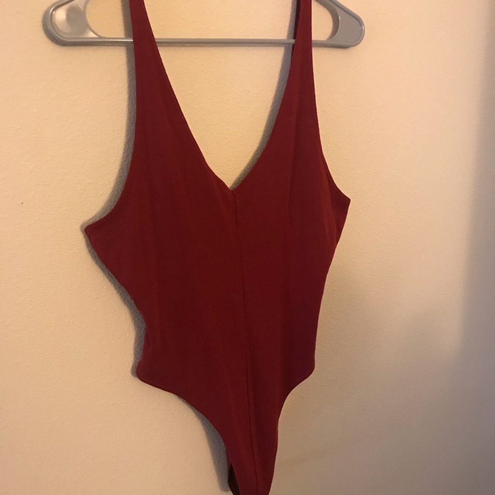 Red bodysuit